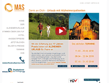 Tablet Screenshot of alzheimerurlaub.at